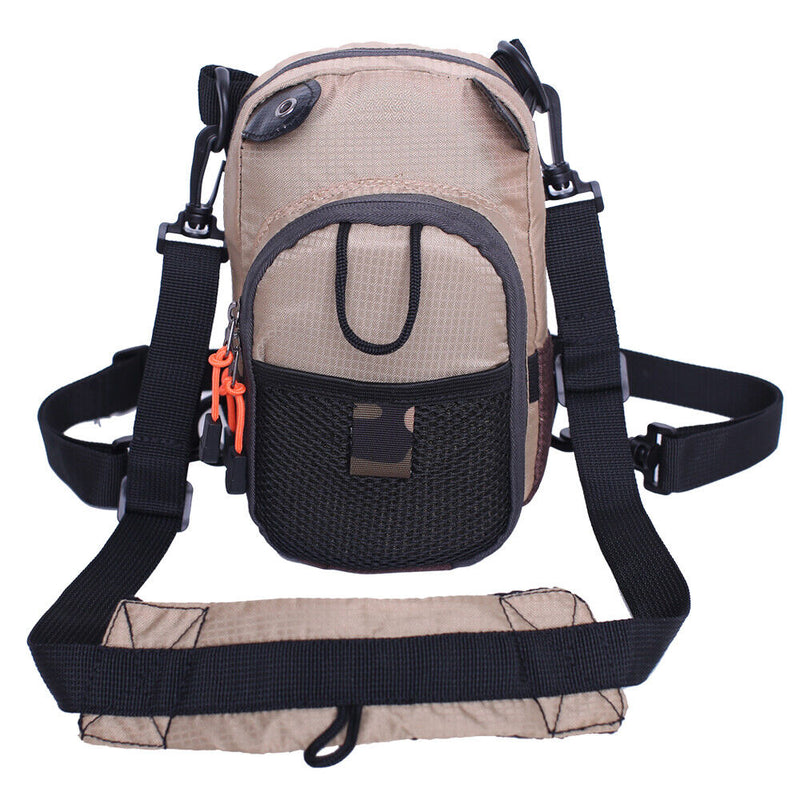 Tackle Bag Chest Bag Outdoor Sports Waist Bag Pack for Fly Fishing
