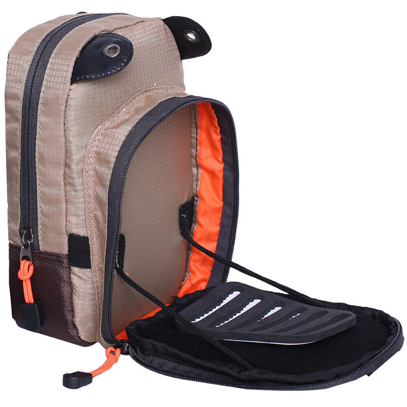 Tackle Bag Chest Bag Outdoor Sports Waist Bag Pack for Fly Fishing