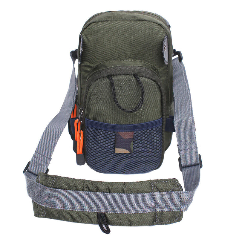 Tackle Bag Chest Bag Outdoor Sports Waist Bag Pack for Fly Fishing