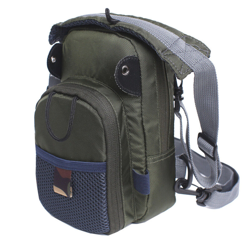 Tackle Bag Chest Bag Outdoor Sports Waist Bag Pack for Fly Fishing