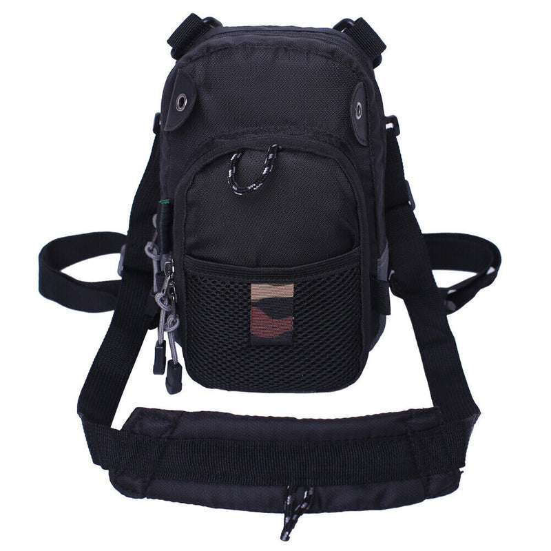 Tackle Bag Chest Bag Outdoor Sports Waist Bag Pack for Fly Fishing