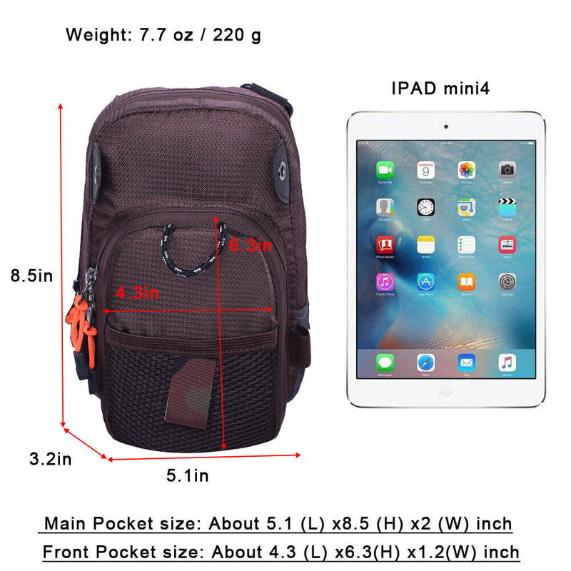 Tackle Bag Chest Bag Outdoor Sports Waist Bag Pack for Fly Fishing