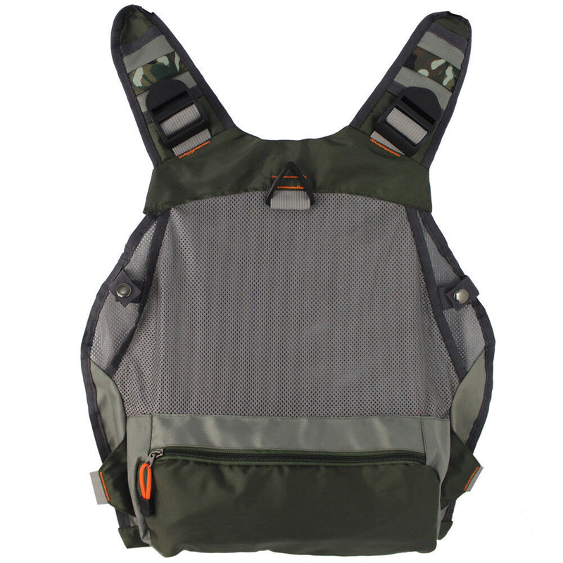 Fly Fishing Vest Pack Adjustable Size Breathable Multi-Pocket Vest