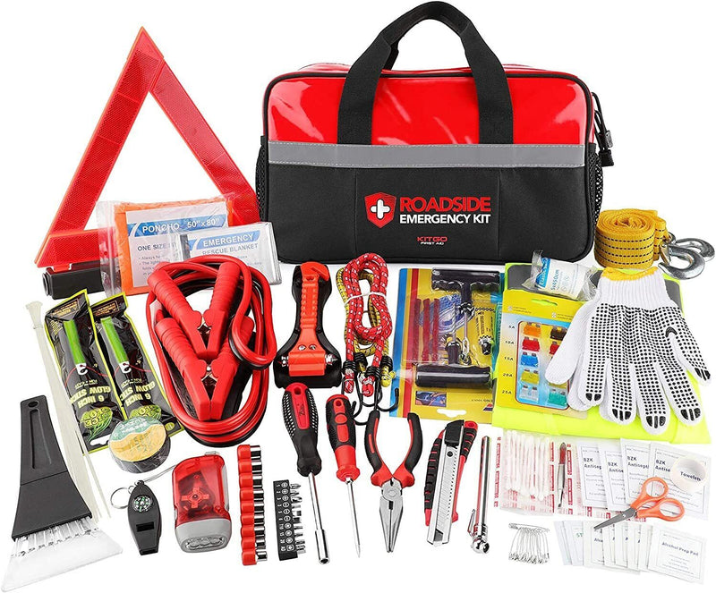 Roadside Assistance Car Emergency Kit, Automotive Car Safety Survival Kit