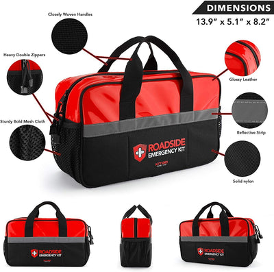 Roadside Assistance Car Emergency Kit, Automotive Car Safety Survival Kit