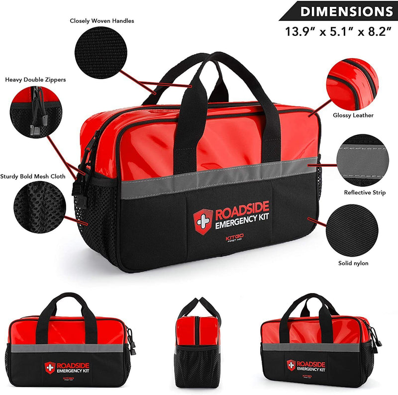 Roadside Assistance Car Emergency Kit, Automotive Car Safety Survival Kit