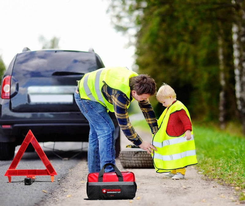 Roadside Assistance Car Emergency Kit, Automotive Car Safety Survival Kit