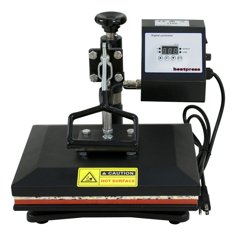 360 Degree T-Shirt Heat Press Sublimation Transfer Machine 12" x 10" Swing Away