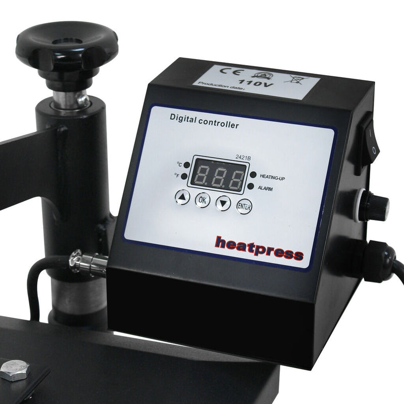 360 Degree T-Shirt Heat Press Sublimation Transfer Machine 12" x 10" Swing Away