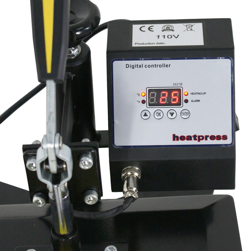 360 Degree T-Shirt Heat Press Sublimation Transfer Machine 12" x 10" Swing Away