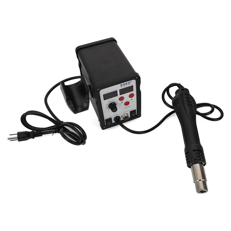 898D+ 2in1 SMD Rework Soldering Gun Machine Station Iron ESD Welder Desoldering Gun Hot 110V