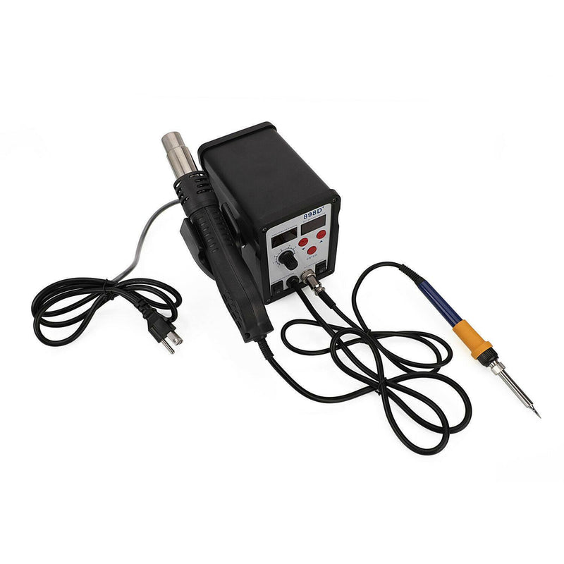 898D+ 2in1 SMD Rework Soldering Gun Machine Station Iron ESD Welder Desoldering Gun Hot 110V