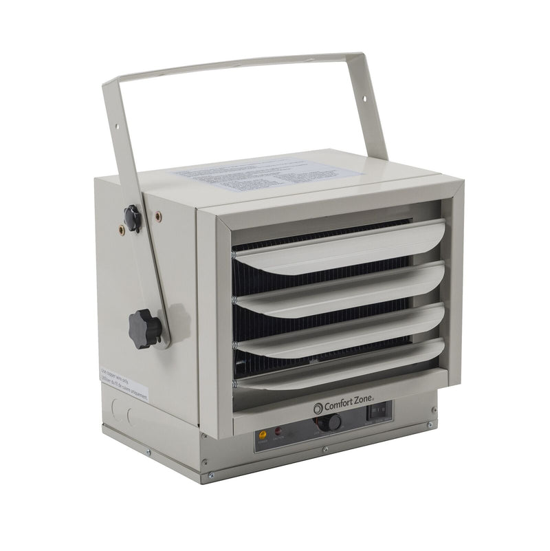 Electric Space Fan Heater, Ceiling Mount Garage Room Heater Grey 17,065 BTU