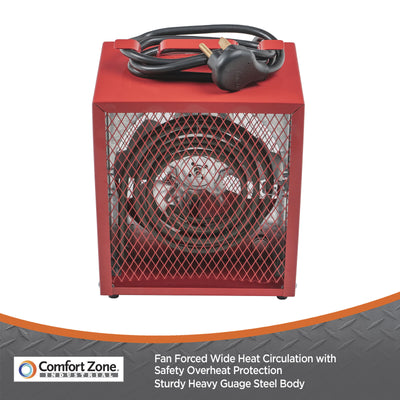 Portable Space Heater, Garage Room Industrial Heater Fan-Forced 4800W
