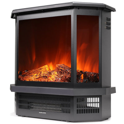 Electric Fireplace Heater, Firebox Stove Heater Flame Freestanding 1500W