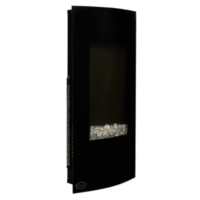 Electric Fireplace Heater, 32" Wall Mounted Heater with Adjustable Flame Backlight Colors