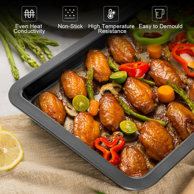 10 Pcs Nonstick Bakeware Set Oven Baking Roasting Cake Pans