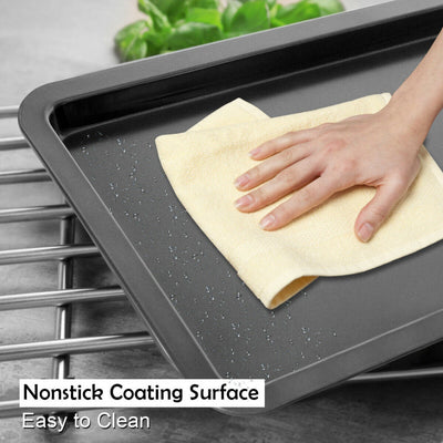 10 Pcs Nonstick Bakeware Set Oven Baking Roasting Cake Pans