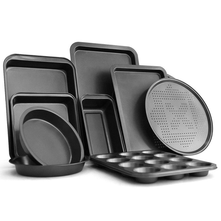 10 Pcs Nonstick Bakeware Set Oven Baking Roasting Cake Pans