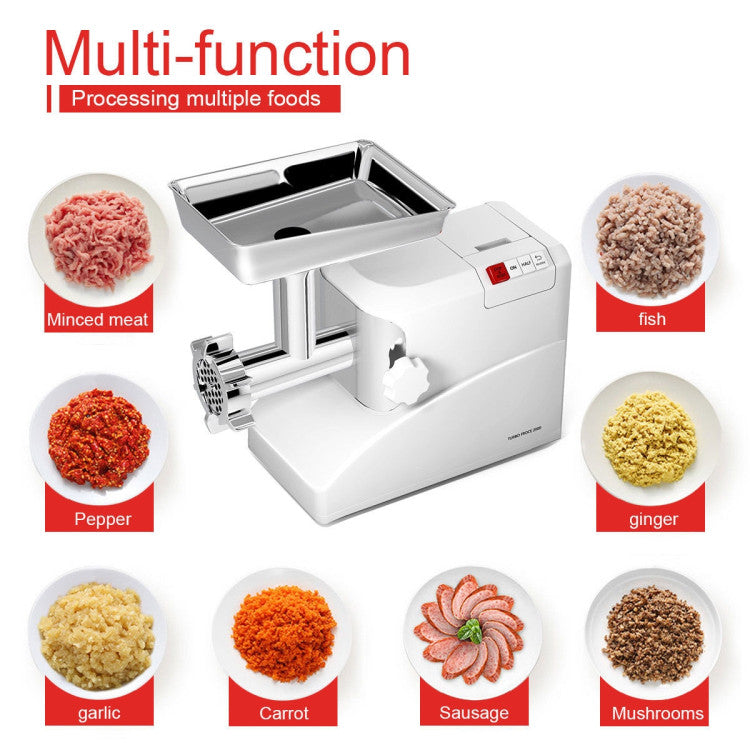 2000W Electric Meat Grinder Mincer Chopper with Cutting Accessories