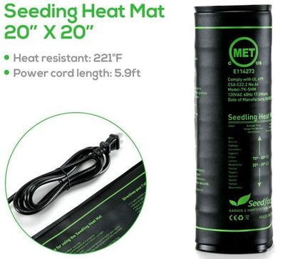 Seed Heat Mat for Germination Propagation, Seedling Heating Pad for Plants