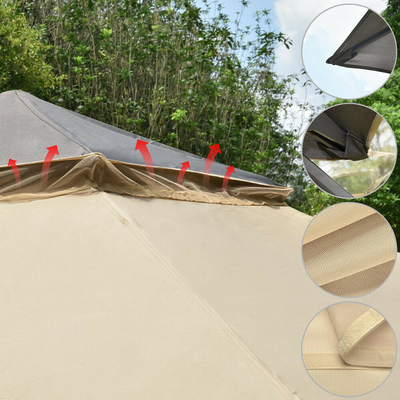 11x11 Ft Pop-Up Gazebo Tent Patio Garden Beach Backyard Canopy Tent