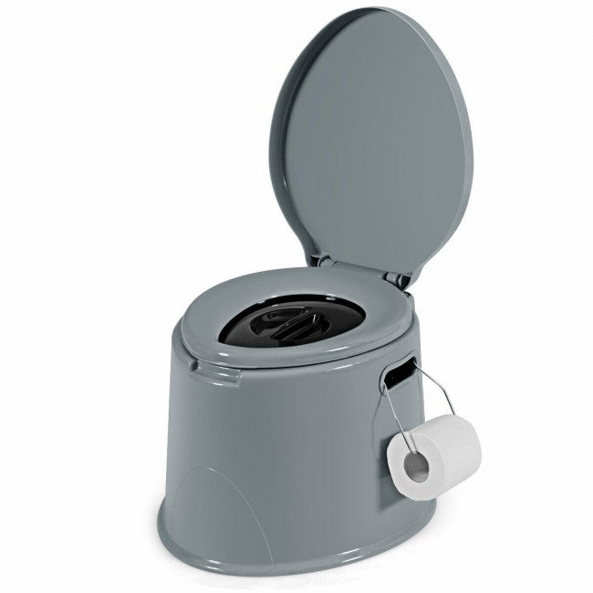 Portable Travel Camping Toilet with Paper Holder for Indoor and Outdoor
