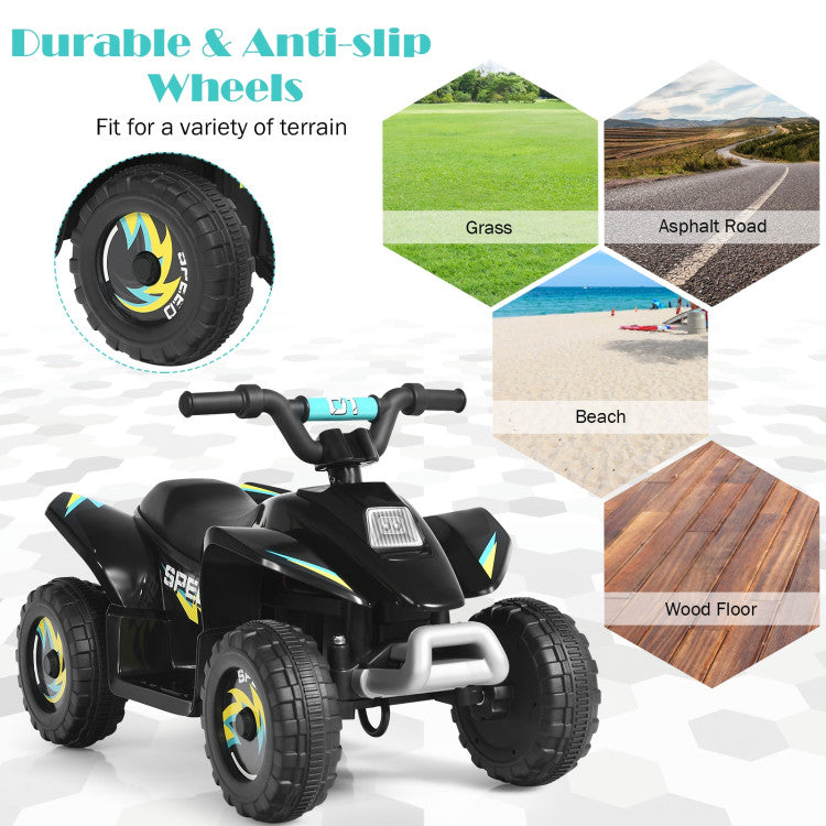 6V Kids Electric Ride On Toy 4 Wheels ATV Riding