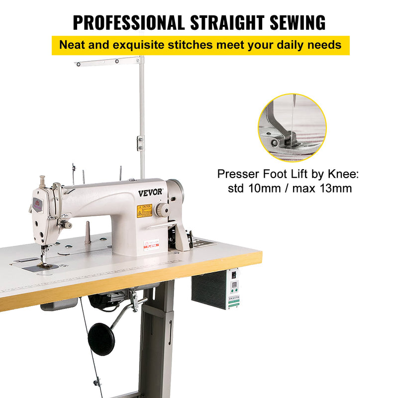 Industrial Sewing Machine Table Stand, Lockstitch Commercial Grade Stitching Machine
