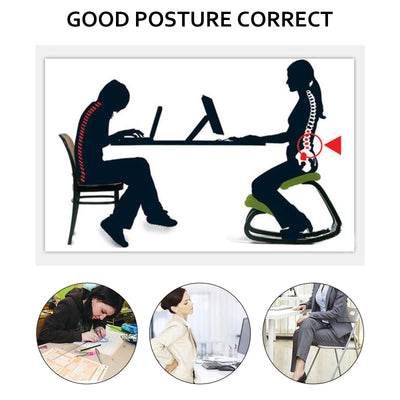 Ergonomic Wooden Kneeling Chair Strengthen Muscles Relieve Fatigue Furniture