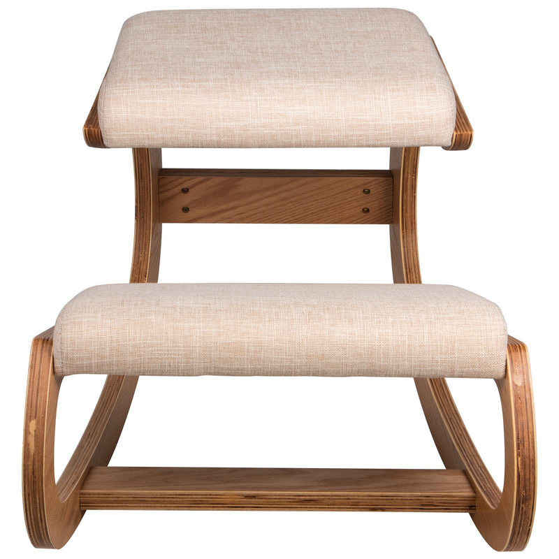 Ergonomic Wooden Kneeling Chair Strengthen Muscles Relieve Fatigue Furniture
