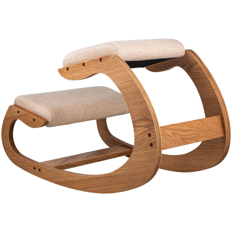 Ergonomic Wooden Kneeling Chair Strengthen Muscles Relieve Fatigue Furniture