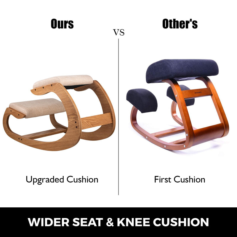 Ergonomic Wooden Kneeling Chair Strengthen Muscles Relieve Fatigue Furniture