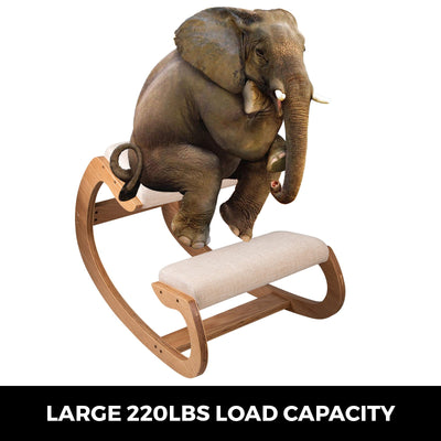 Ergonomic Wooden Kneeling Chair Strengthen Muscles Relieve Fatigue Furniture