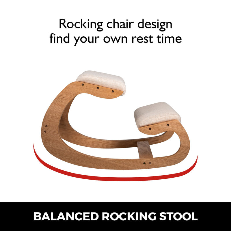 Ergonomic Wooden Kneeling Chair Strengthen Muscles Relieve Fatigue Furniture