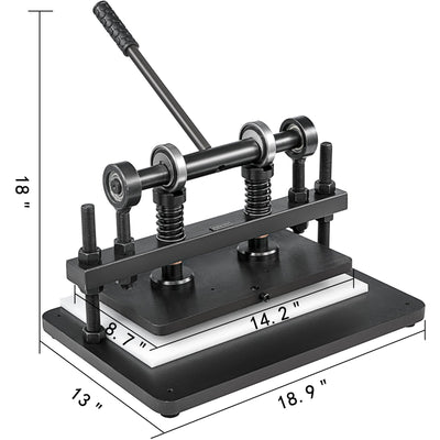 Leather Cutting Machine Manual Die Cutter 360x220mm Leather Embossing Machine