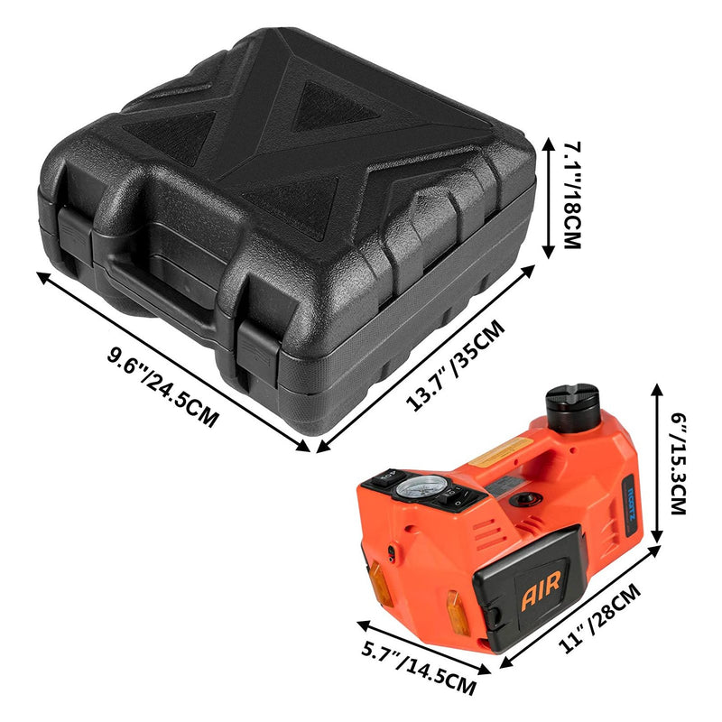 Electric Car Jack Automatic Car Jack 12V DC 5T with Tire Inflator Pump and LED Flashlight