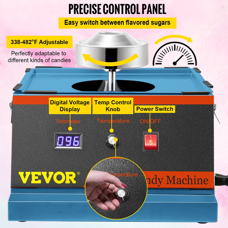 Commercial Cotton Candy Machine Sugar Floss Maker 19.7&