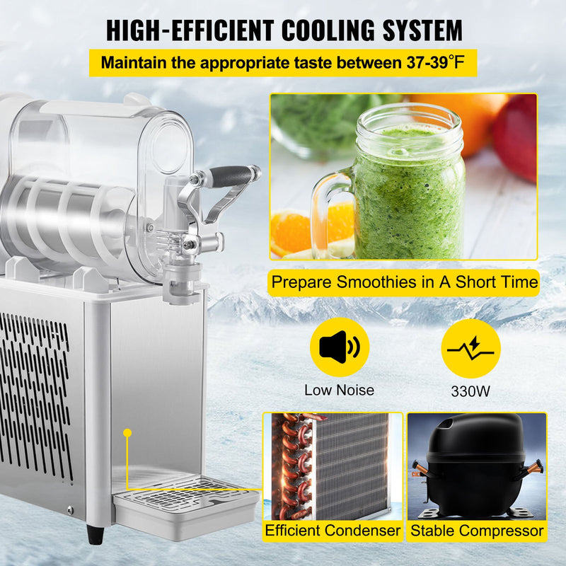 3L Slushy Machine, Commercial Slushy Maker Icee Daiquiri Machine