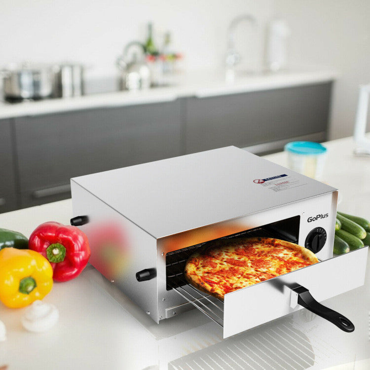 120V Kitchen Commercial Pizza Oven Stainless Steel Pan