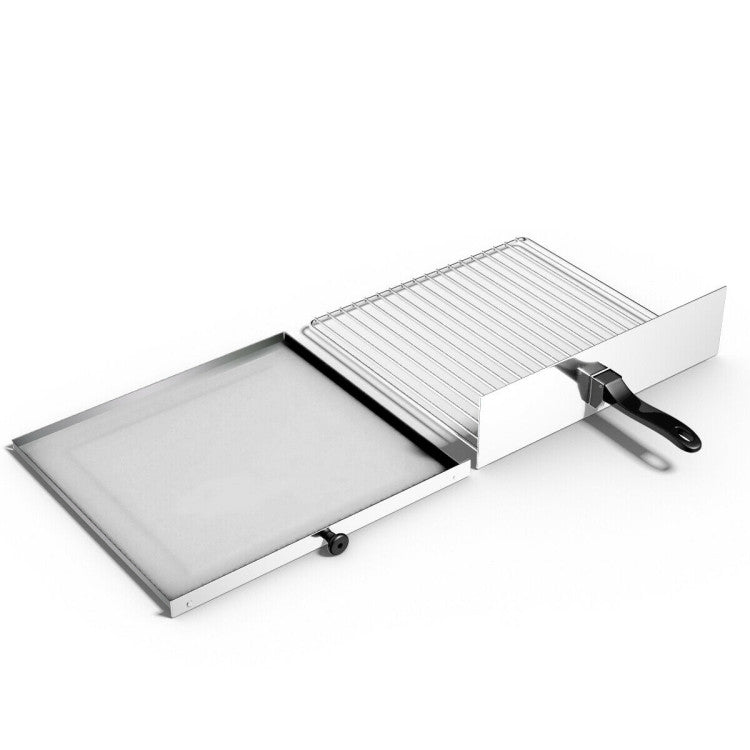 120V Kitchen Commercial Pizza Oven Stainless Steel Pan