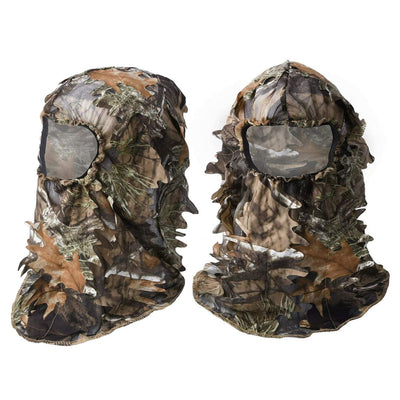 Ghillie Face Mask 3D Bionic Leafy Hunting Camouflage Headwear