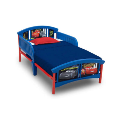 Disney Pixar Cars Plastic Toddler Bed, Single Bedframe for Kids