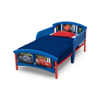 Disney Pixar Cars Plastic Toddler Bed, Single Bedframe for Kids
