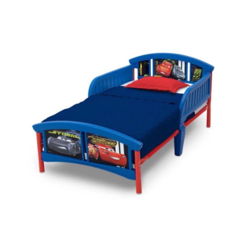 Disney Pixar Cars Plastic Toddler Bed, Single Bedframe for Kids