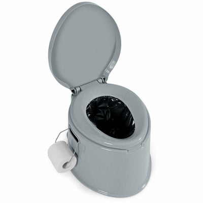 Portable Travel Camping Toilet with Paper Holder for Indoor and Outdoor